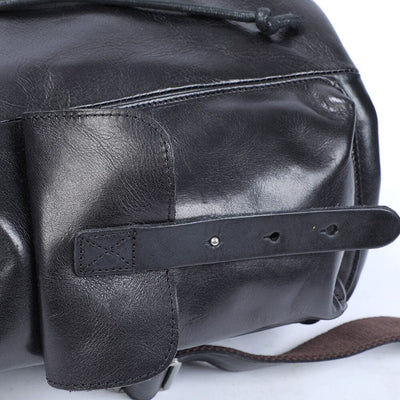Small Black Leather Backpack | WALTER