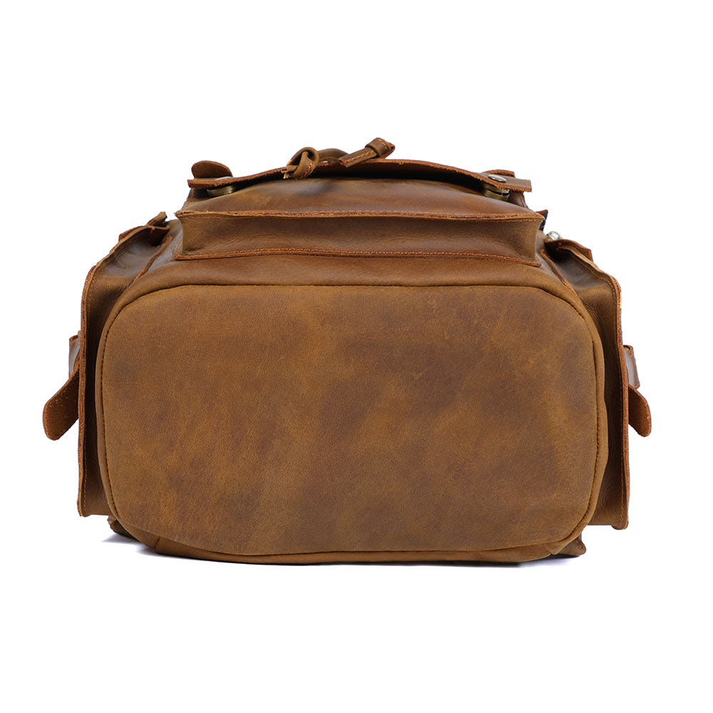 Brown Leather Backpack | KYLO
