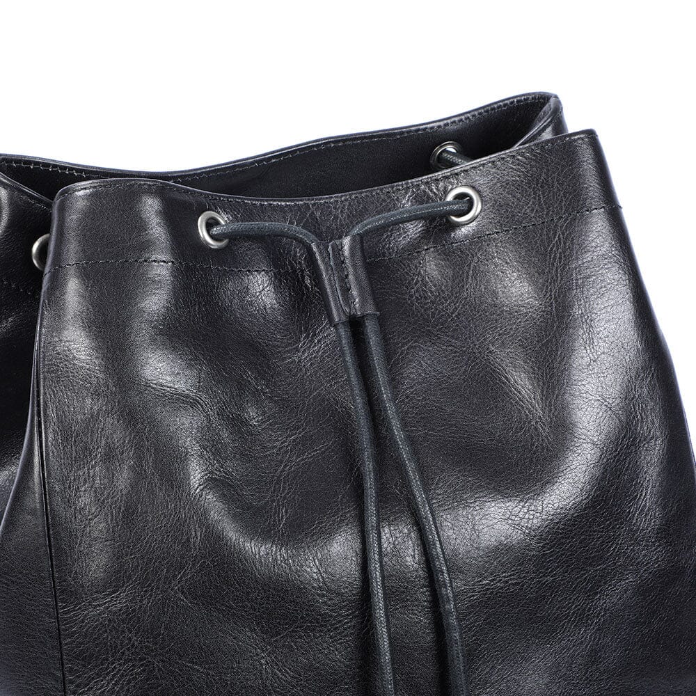 Small Black Leather Backpack | WALTER