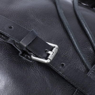 Small Black Leather Backpack | WALTER