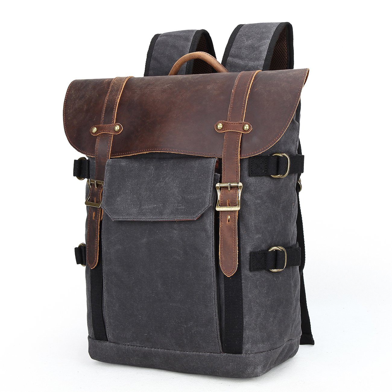 Canvas and Leather Camera Backpack | HALIBURTON