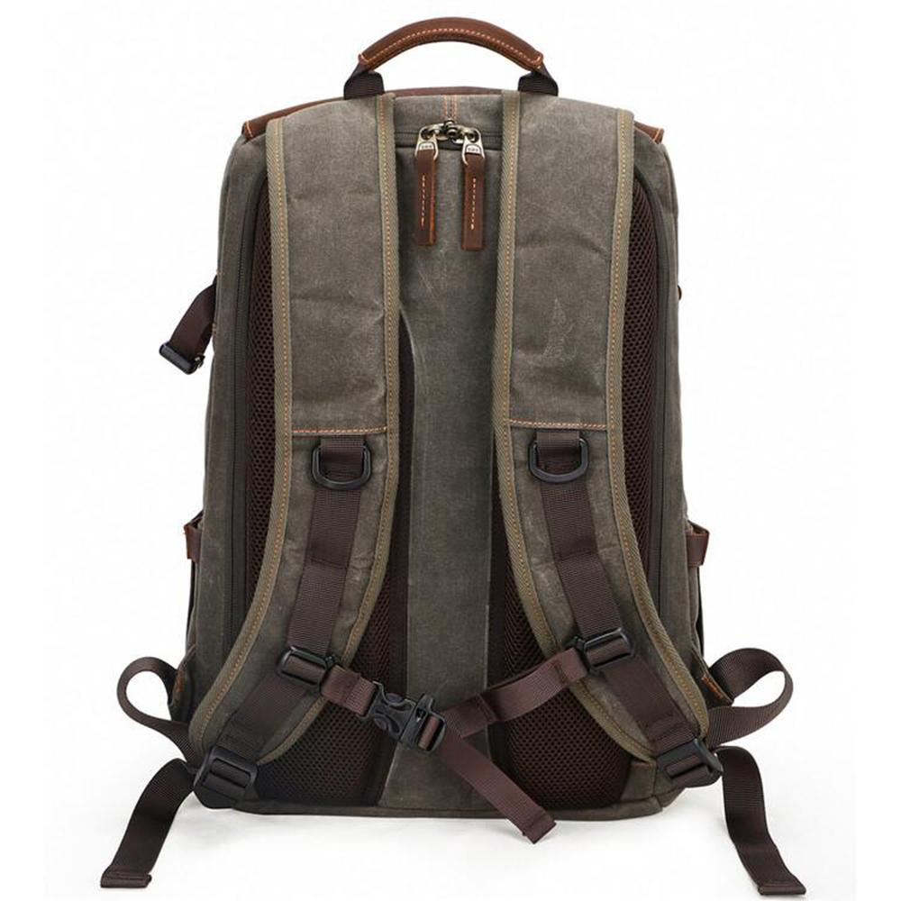 Waxed Canvas Camera Backpack | ALGONQUIN