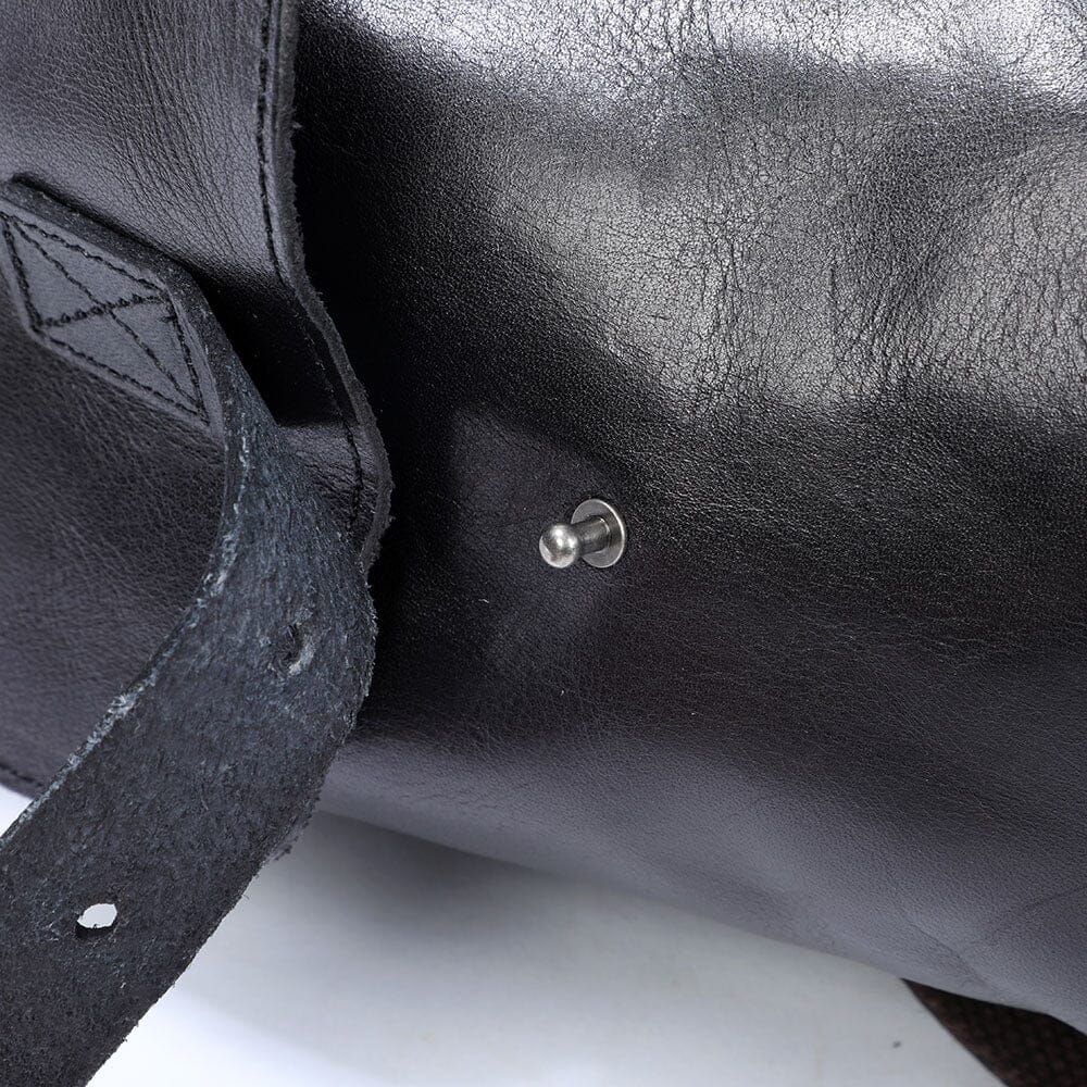Small Black Leather Backpack | WALTER