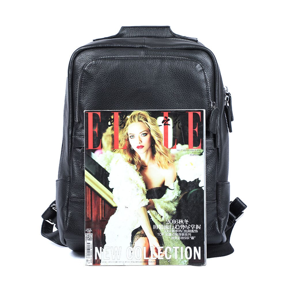 Black Leather Bookbag | DÔME