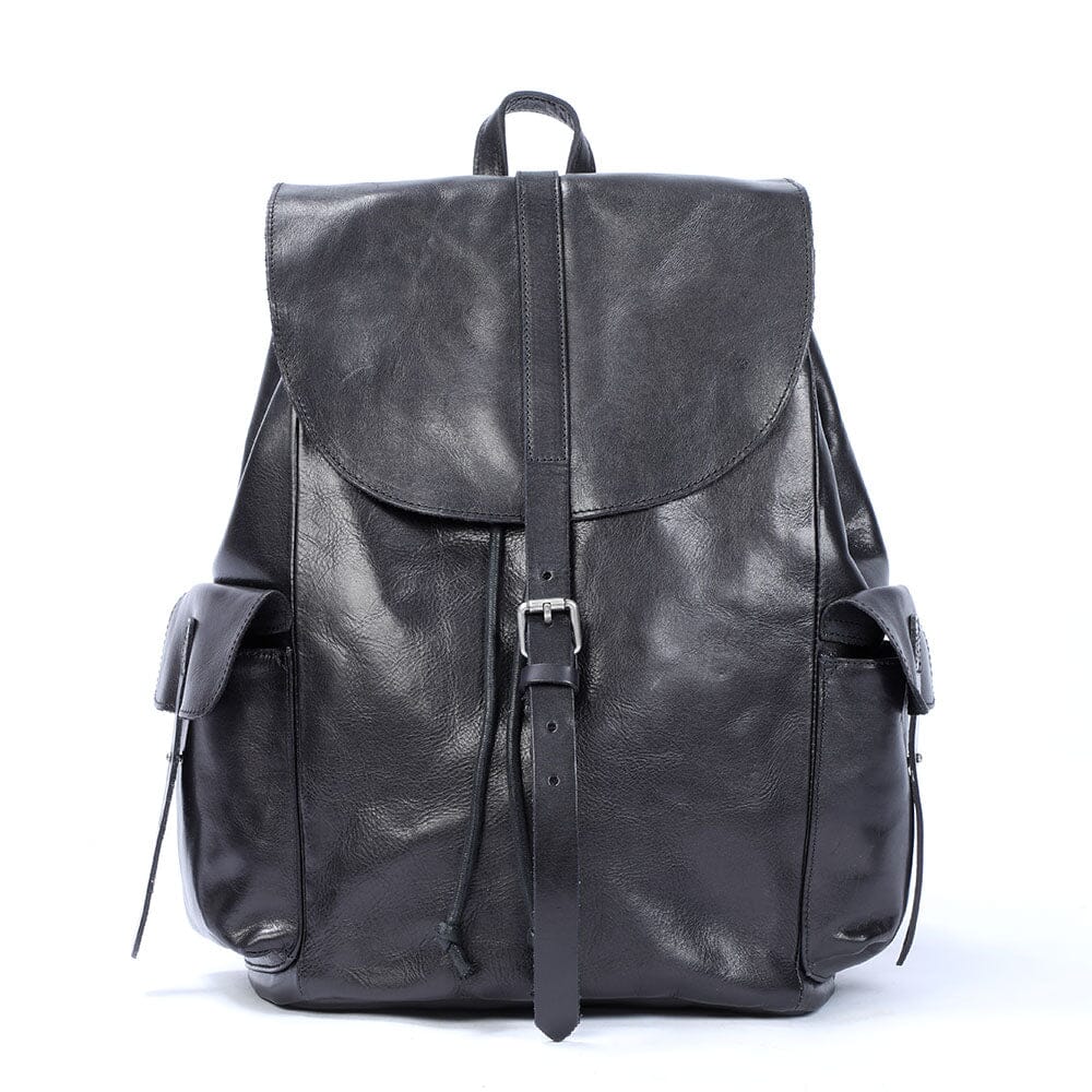 Small Black Leather Backpack | WALTER