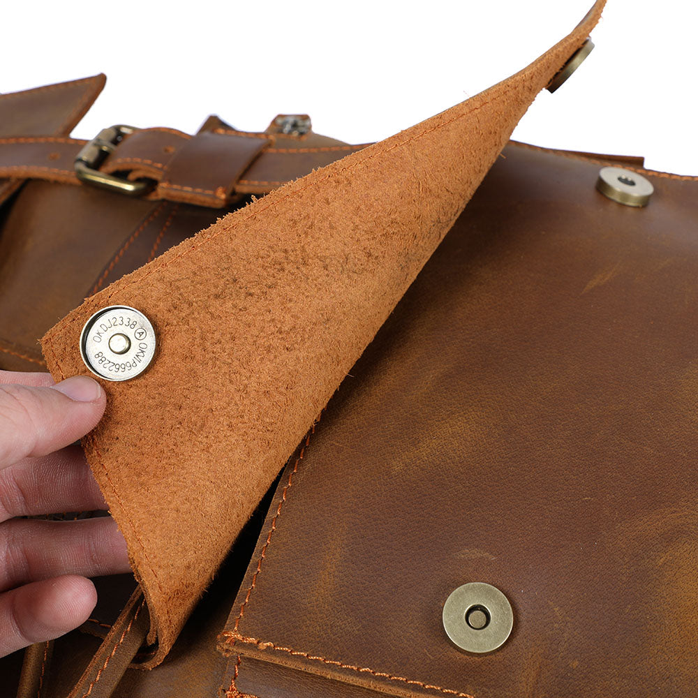 Brown Leather Backpack | KYLO
