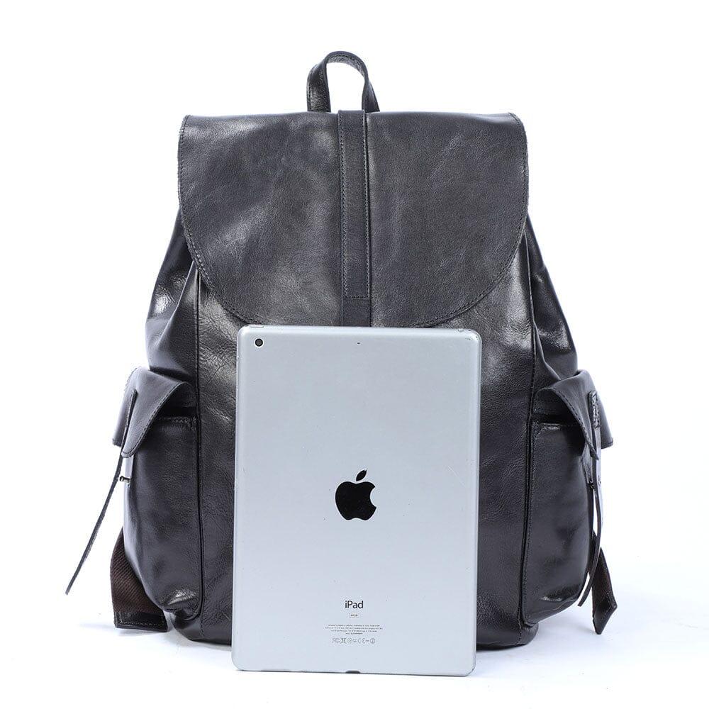 Small Black Leather Backpack | WALTER