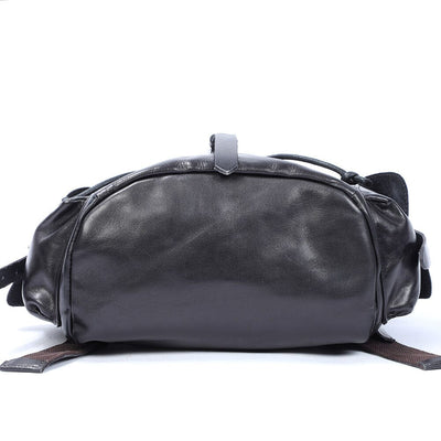 Small Black Leather Backpack | WALTER