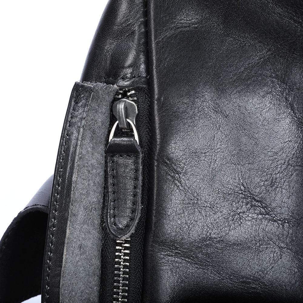 Small Black Leather Backpack | WALTER