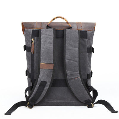 Canvas and Leather Camera Backpack | HALIBURTON