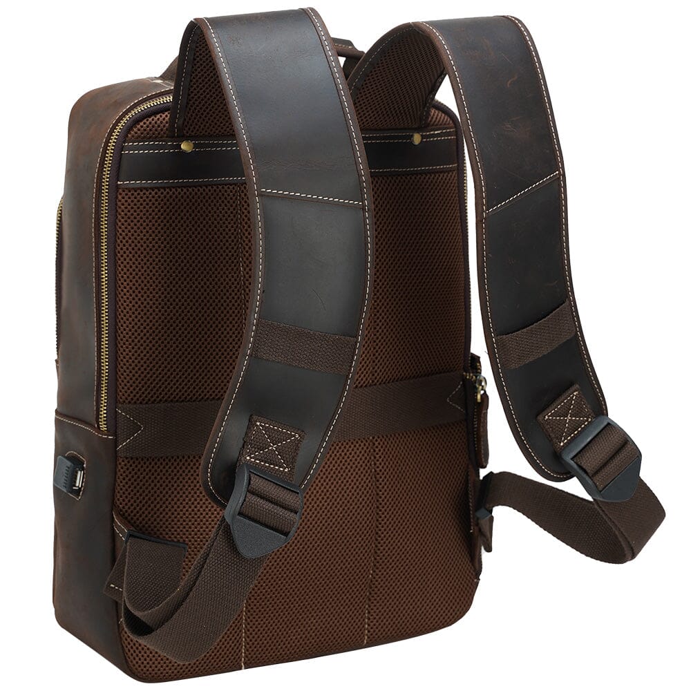 Crazy Horse Leather Backpack | EVEREST