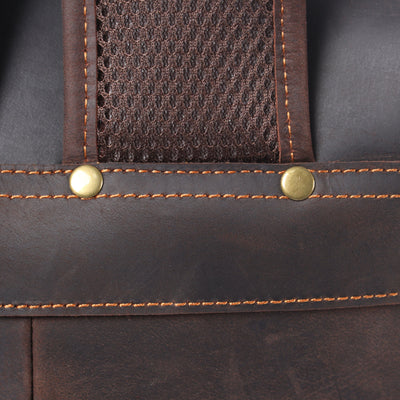 Leather Drawstring Backpack | DASHAN