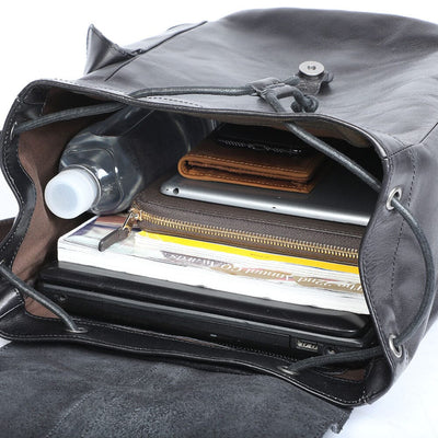 Small Black Leather Backpack | WALTER