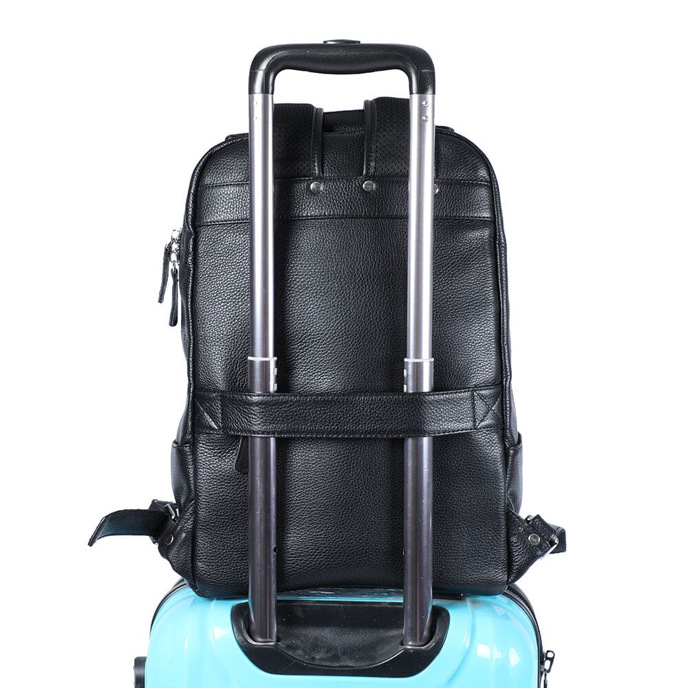 Black Leather Bookbag | DÔME